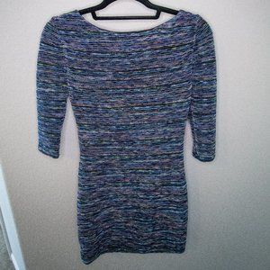 NWT Lily Rose Metallic Stripped Dress